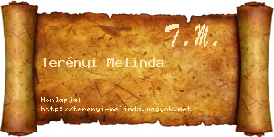 Terényi Melinda névjegykártya